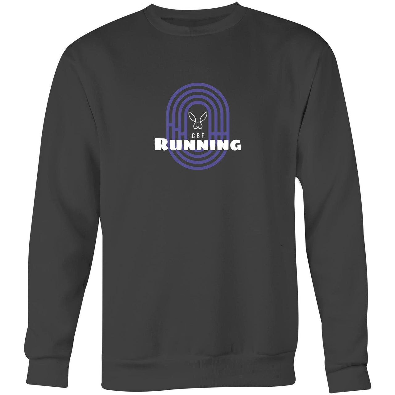 CBF Running Crew Sweatshirt Dark Grey by CBF Clothing