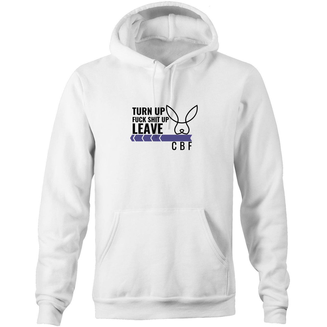 Turn Up Pocket Hoodie Sweatshirt by CBF Clothing