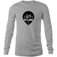 Thumbnail for On Ya Bike Long Sleeve T-Shirt in Grey Marle