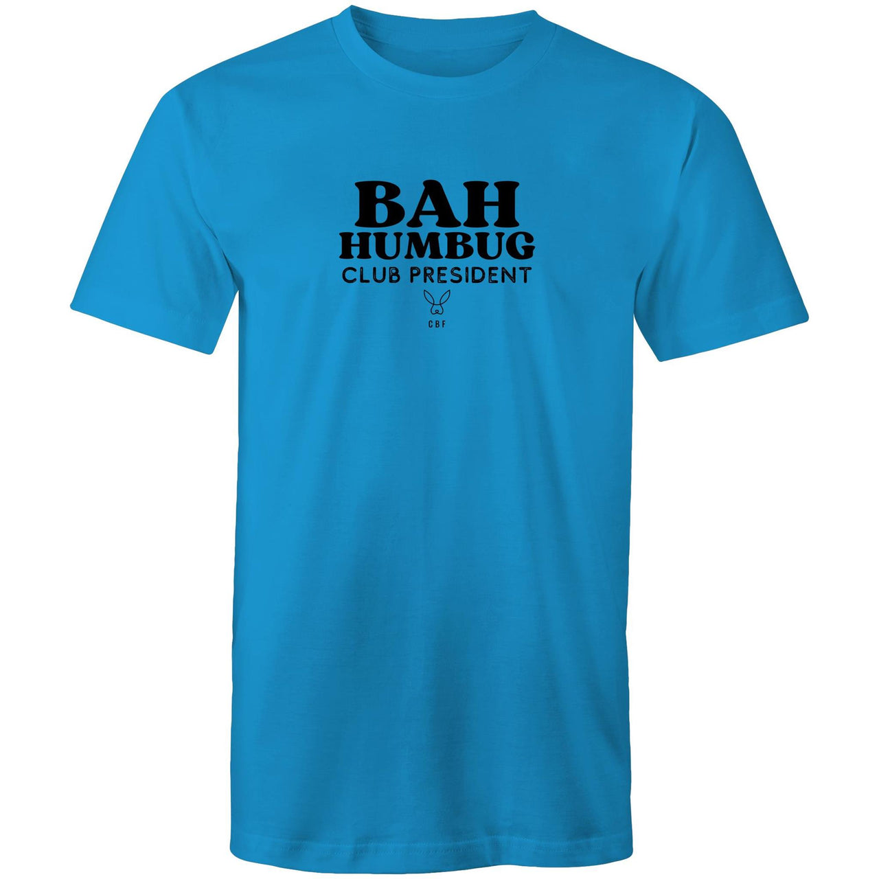 CBF Bah Humbug Christmas Crew T-Shirt blue