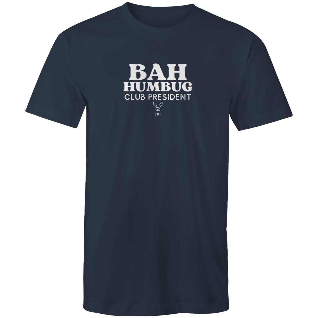 CBF Bah Humbug Christmas Crew T-Shirt navy