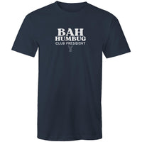Thumbnail for CBF Bah Humbug Christmas Crew T-Shirt navy