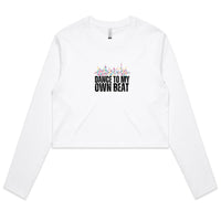 Thumbnail for CBF Dancing to my own Beat Long Sleeve Crop Tee