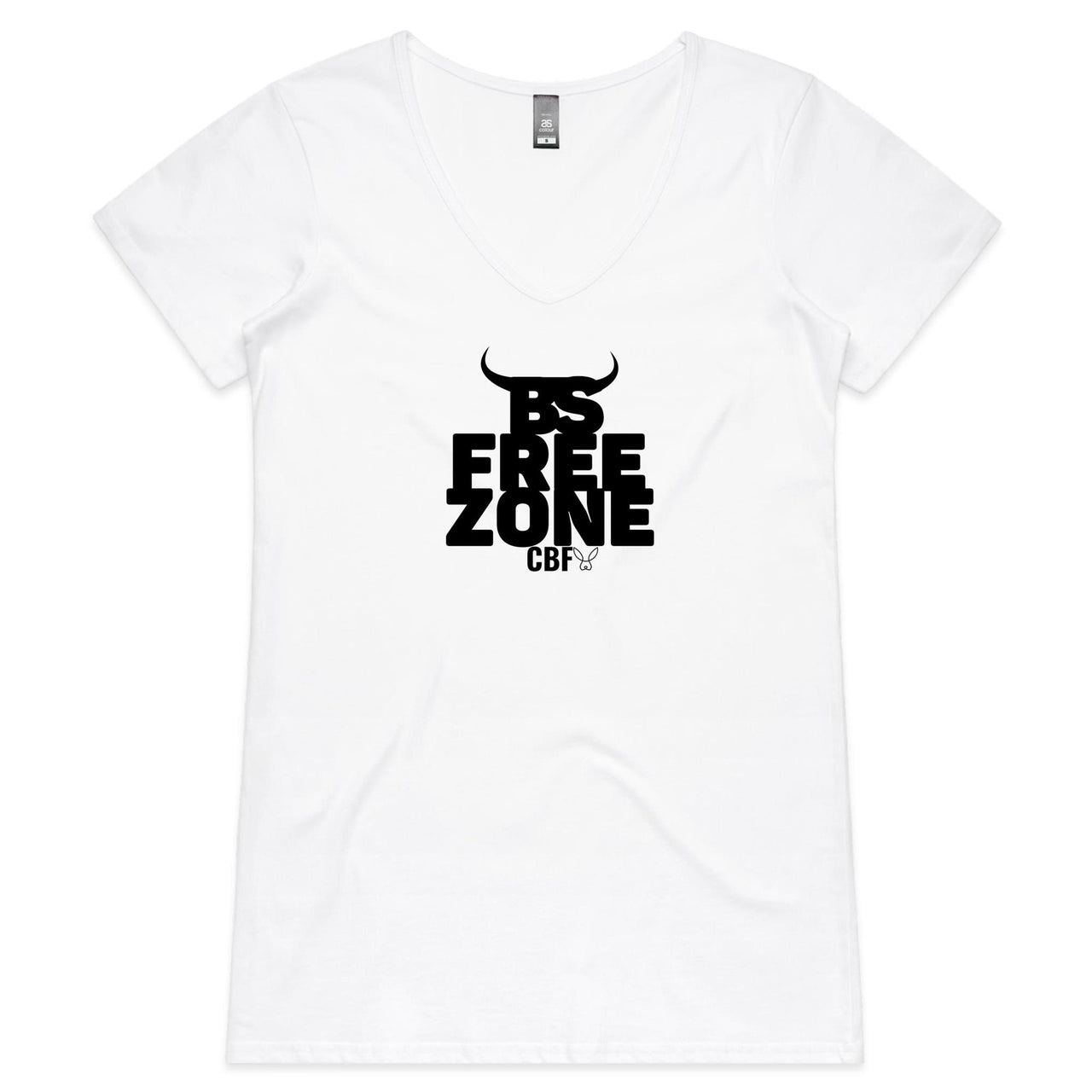 CBF BS Free Zone Womens V-Neck T-Shirt