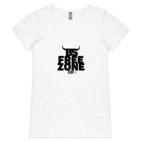 Thumbnail for CBF BS Free Zone Womens V-Neck T-Shirt