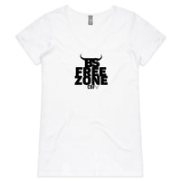 Thumbnail for CBF BS Free Zone V-Neck T-Shirt