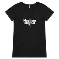 Thumbnail for CBF Mayhem Magnet Womens V-Neck T-Shirt