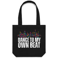 Thumbnail for CBF Dance to My Own Beat Canvas Tote Bag