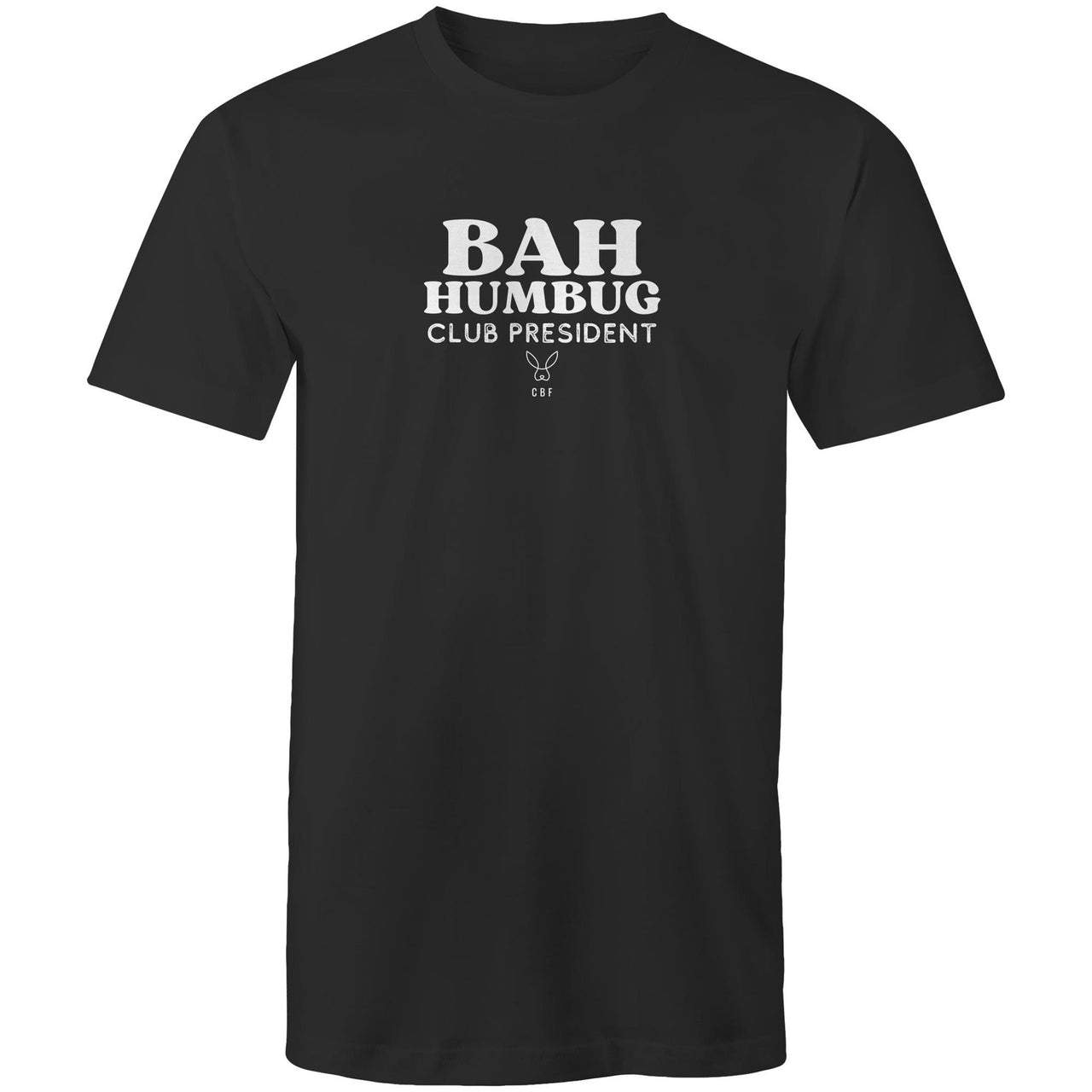 CBF Bah Humbug Christmas Crew T-Shirt charcoal