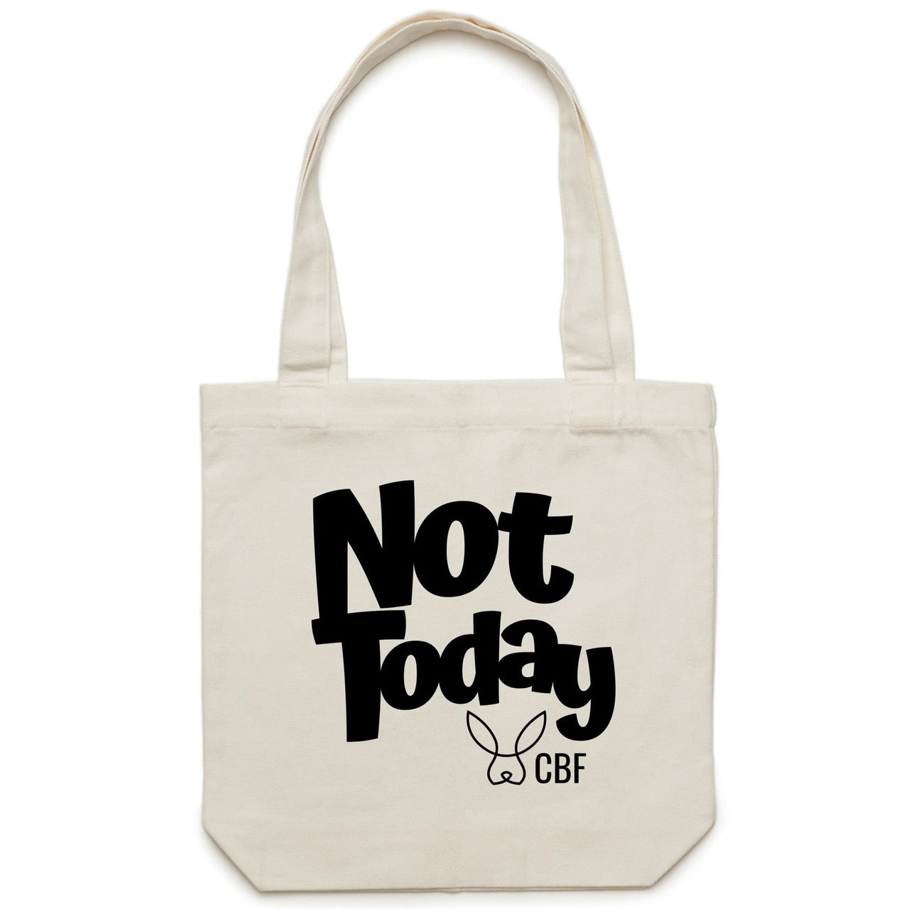 CBF Not Today Canvas Tote Bag