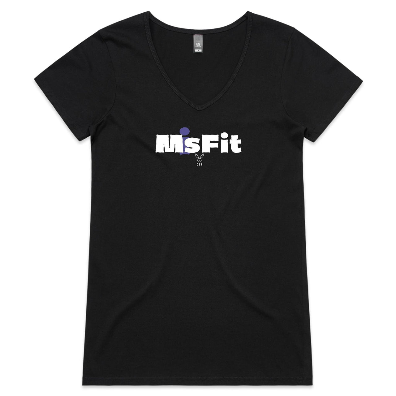 CBF Misfit Womens V-Neck T-Shirt