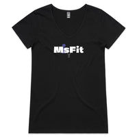Thumbnail for CBF Misfit Womens V-Neck T-Shirt