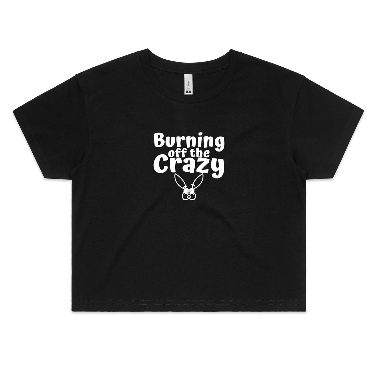 CBF Burning off the Crazy Crop Tee