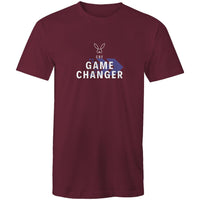 Thumbnail for CBF Game Changer Unisex Mens Womens Crew T-Shirt burgundy by CBF Clothing