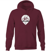 Thumbnail for On Ya Bike Pocket Hoodie Sweatshirt in Burgundy
