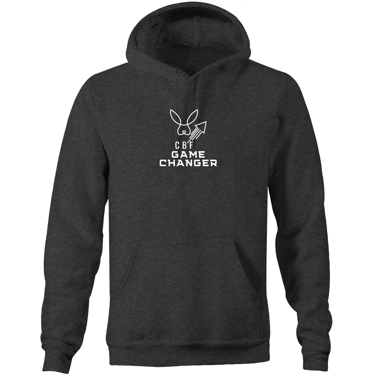 CBF Game Changer Rocket Pocket Hoodie Sweatshirt Charcoal by CBF Clothing