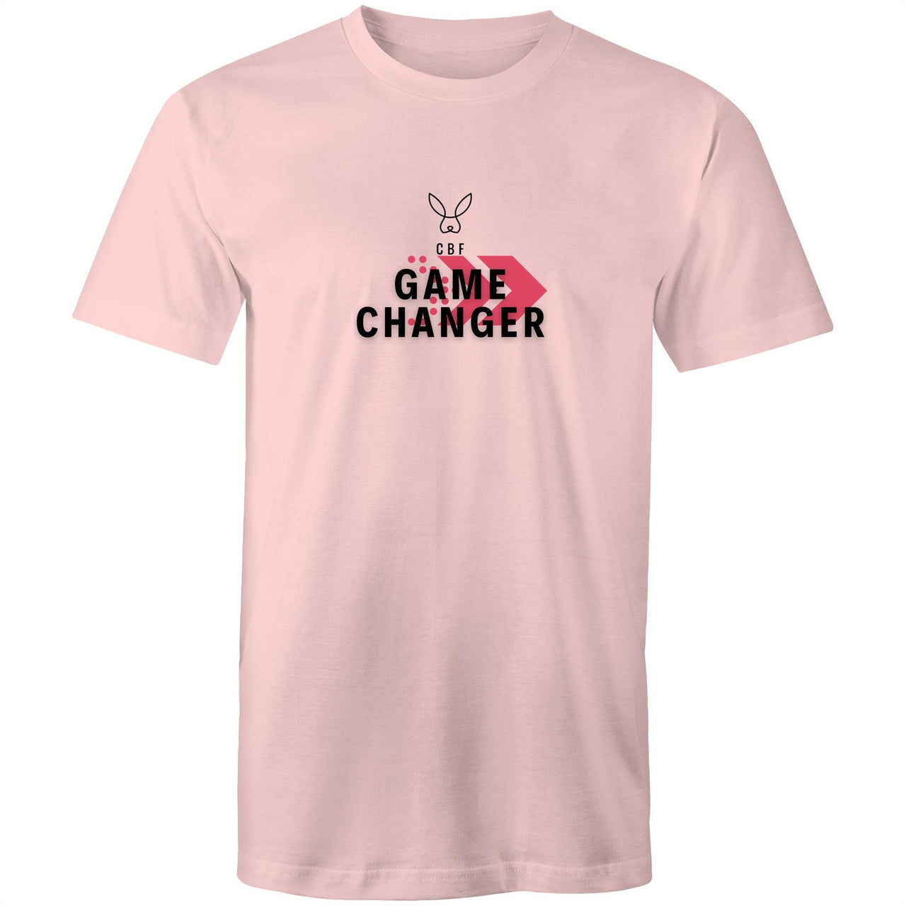 CBF Game Changer Unisex Mens Womens Crew T-Shirt pink by CBF Clothing
