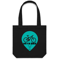 Thumbnail for On Ya Bike Canvas Tote Bag by CBF Clothing