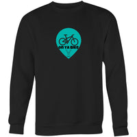 Thumbnail for On Ya Bike Crew Sweatshirt Black by CBF Clothing