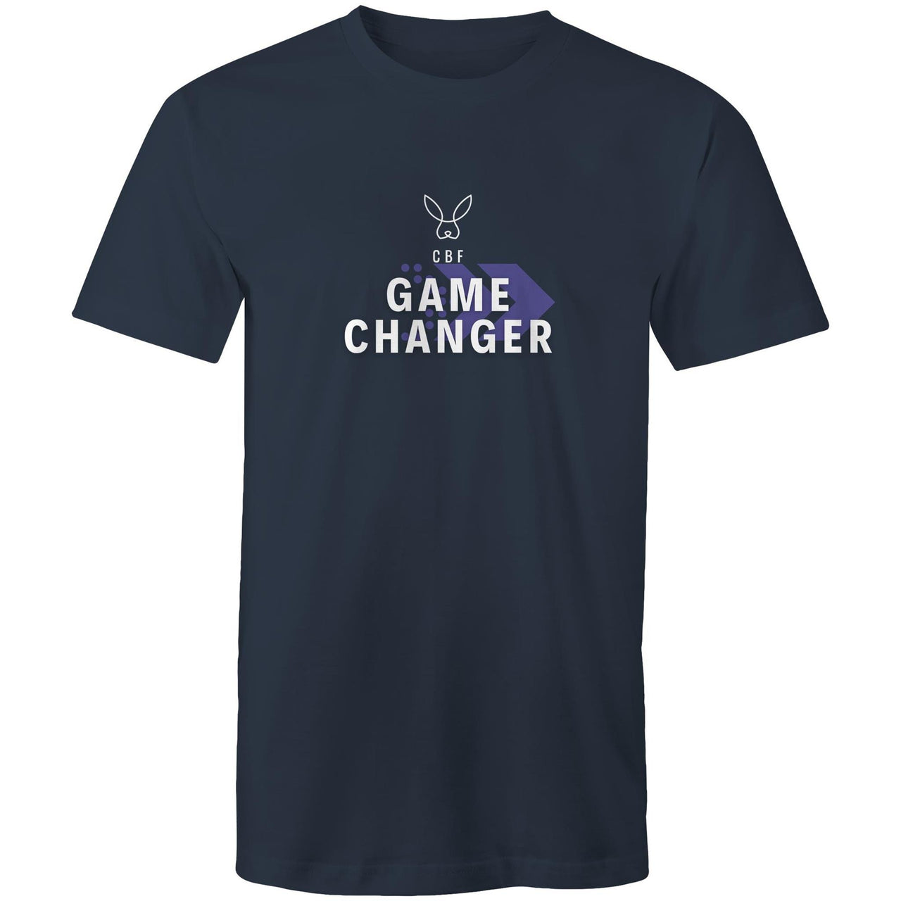 CBF Game Changer Unisex Mens Womens Crew T-Shirt navy by CBF Clothing