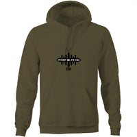 Thumbnail for Not me It's You Pocket Hoodie Sweatshirt by CBF Clothing in Olive Green
