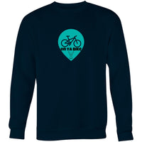 Thumbnail for On Ya Bike Crew Sweatshirt Navy by CBF Clothing