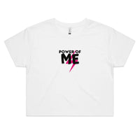 Thumbnail for CBF Power of Me Crop Tee white by CBF Clothing