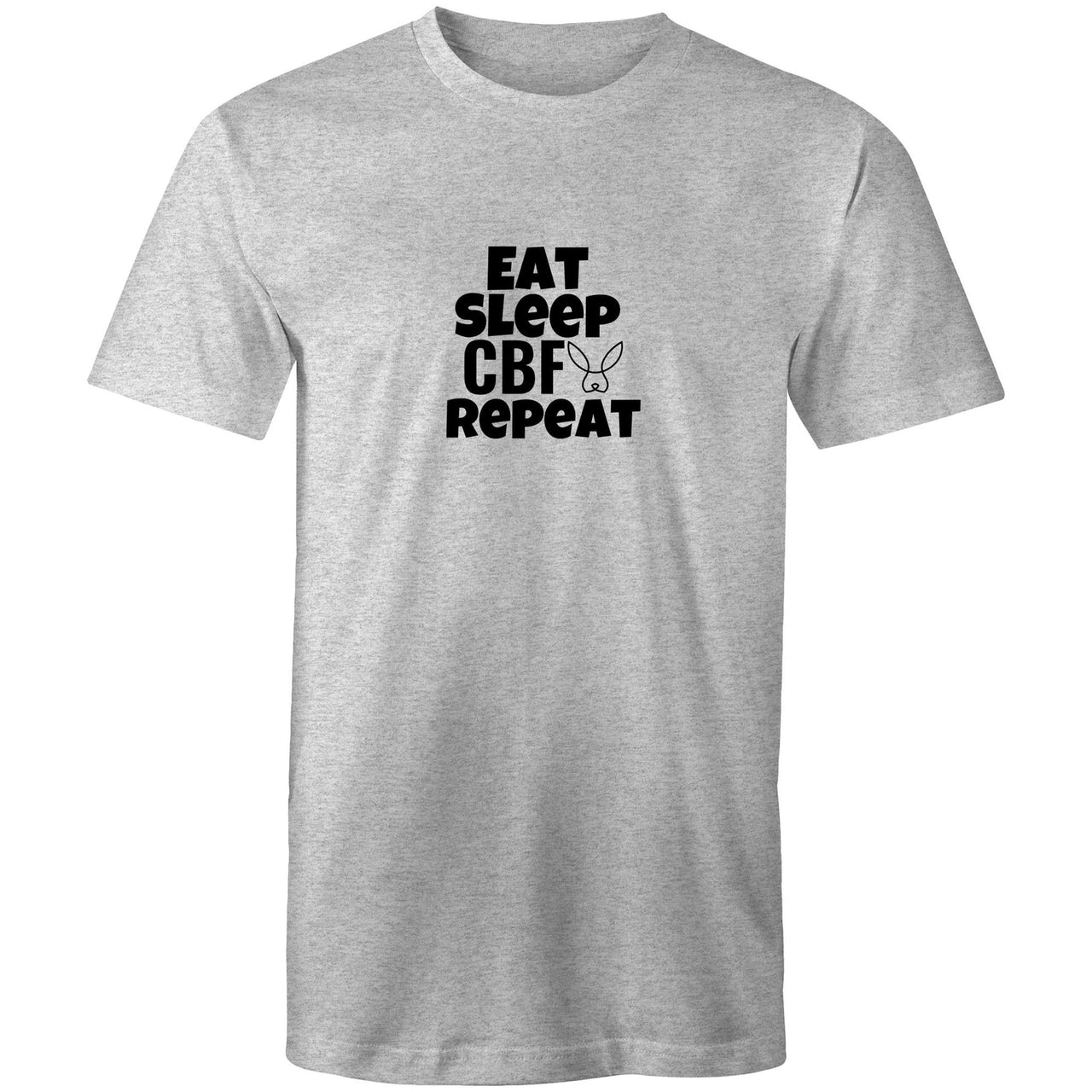 Eat Sleep CBF Repeat Crew grey marle T-Shirt by CBF Clothing