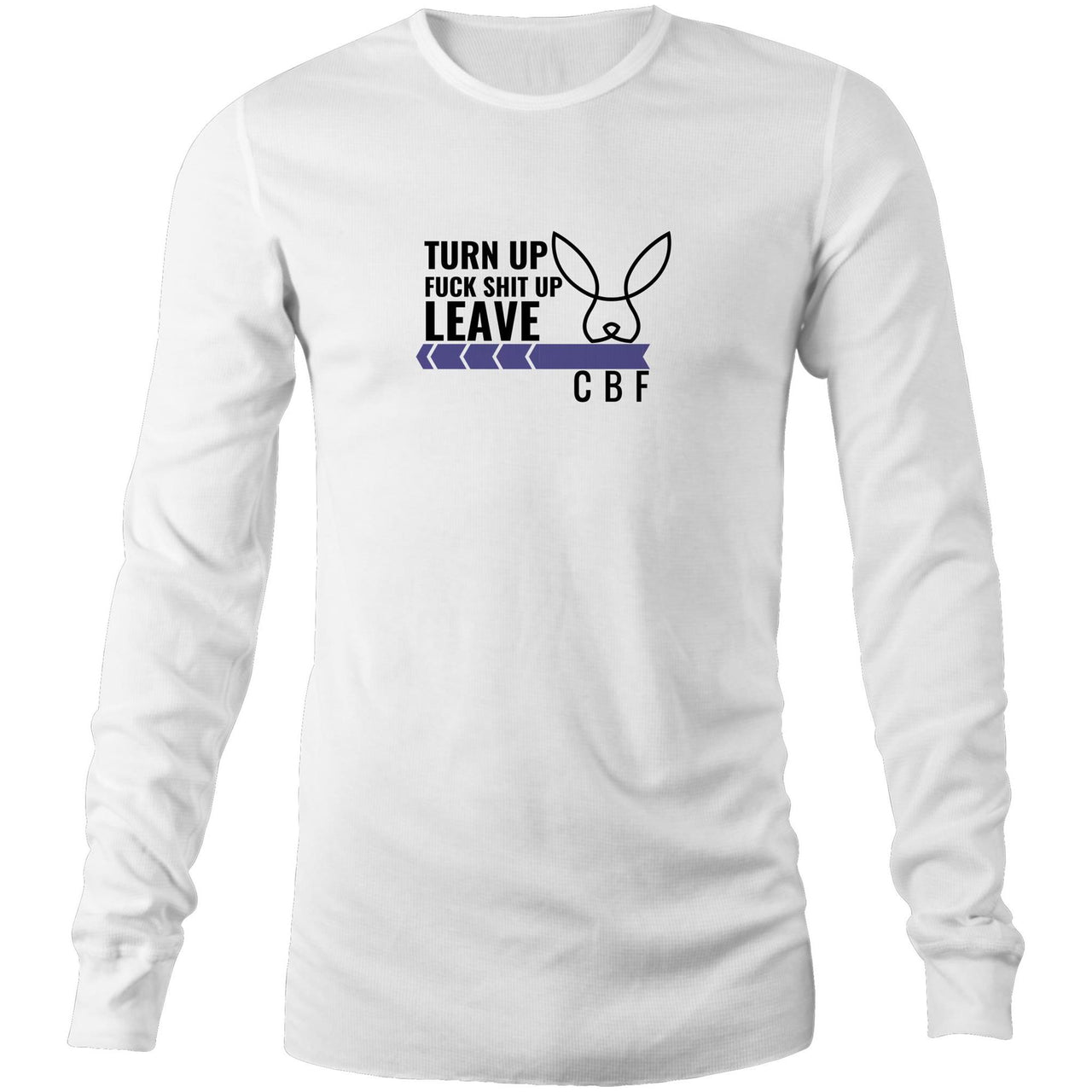 Turn Up Long Sleeve T-Shirt by CBF Clothing