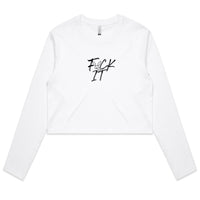 Thumbnail for F$ck It Long Sleeve Crop Tee By CBF Clothing