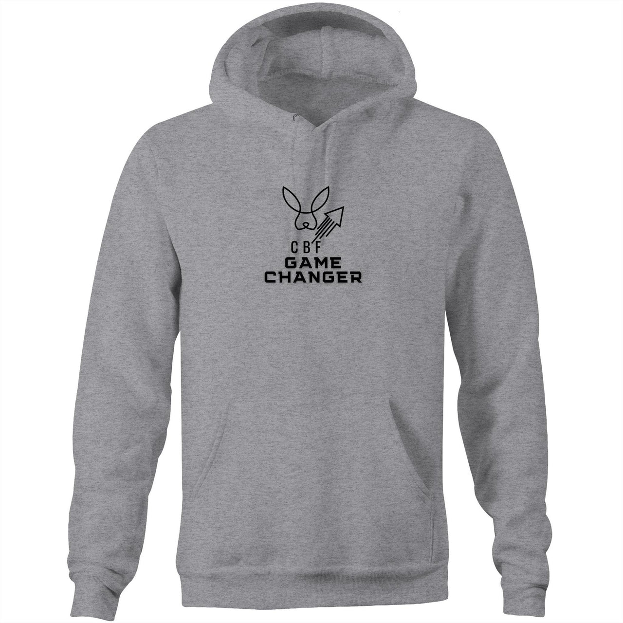 CBF Game Changer Rocket Pocket Hoodie Sweatshirt Grey Marle by CBF Clothing