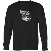 Thumbnail for Stand Tall Crew Sweatshirt Black by CBF Clothing