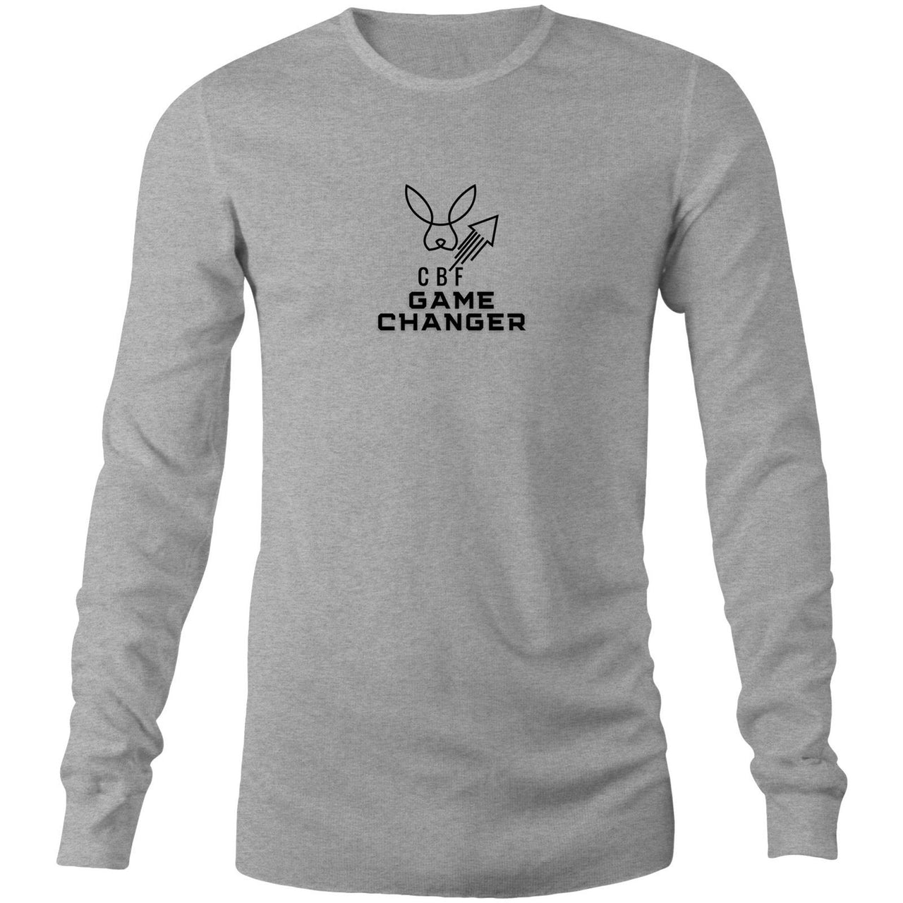 CBF Game Changer Rocket Long Sleeve T-Shirt grey marle by CBF Clothing