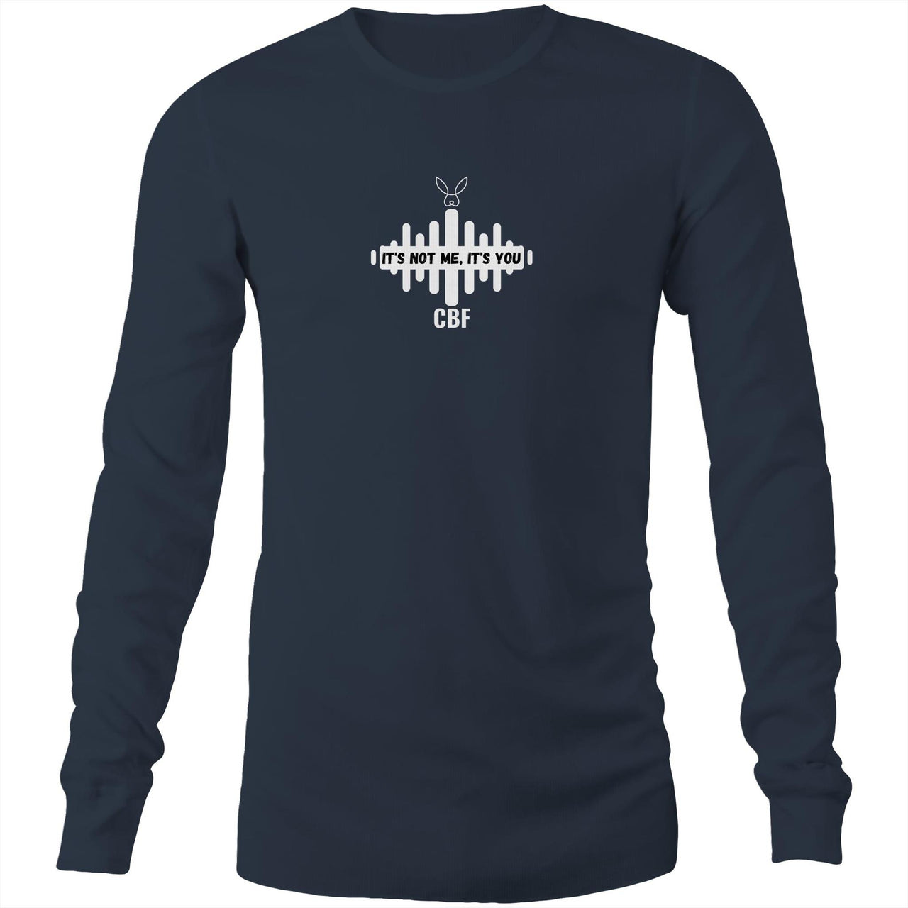 Not me It's You Long Sleeve T-Shirt by CBF Clothing in Navy