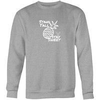 Thumbnail for Stand Tall Crew Sweatshirt grey marle by CBF Clothing