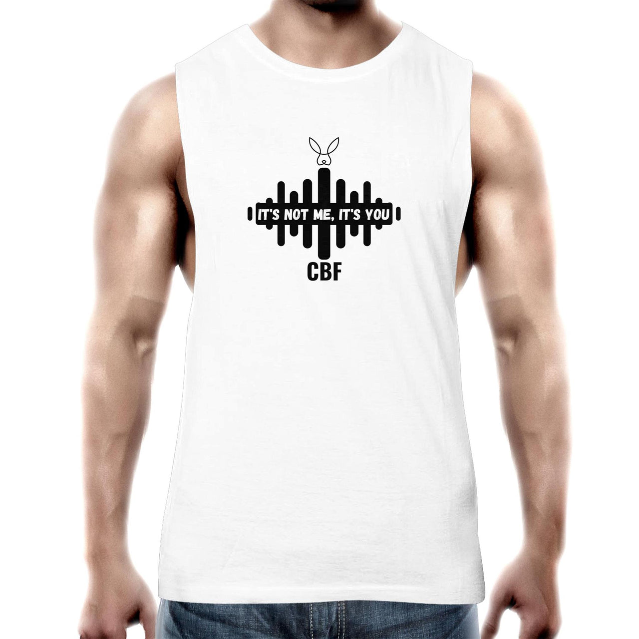 Not Me it's You Tank Top Tee by CBF Clothing in White