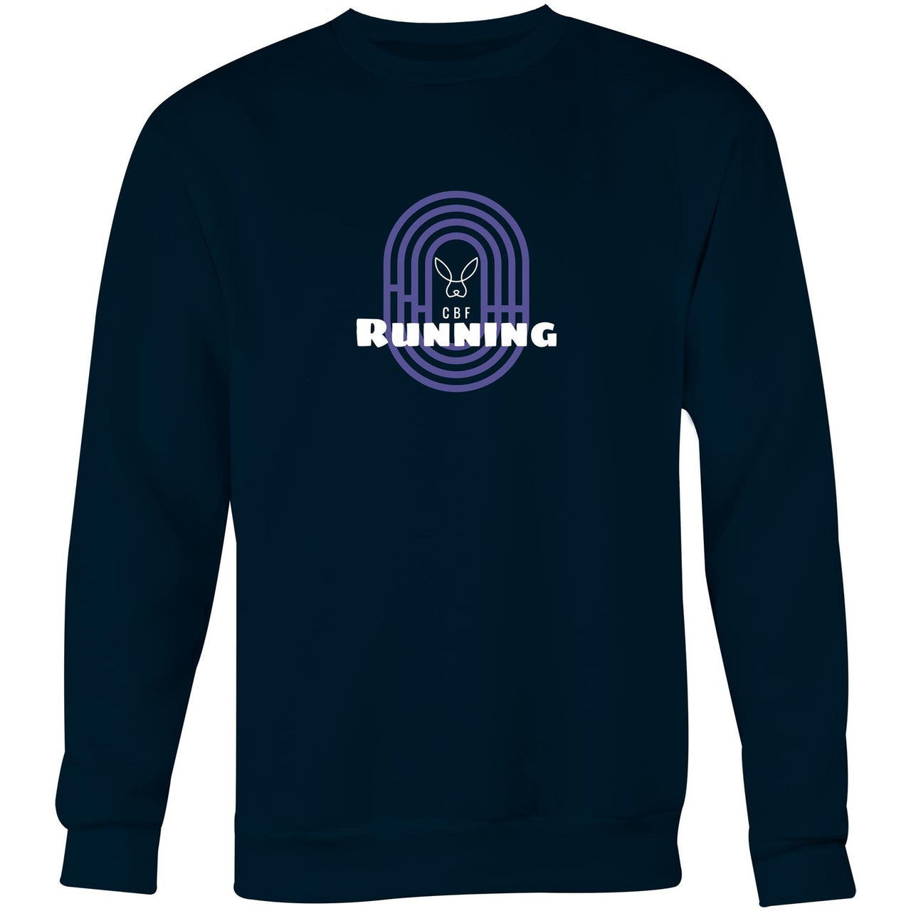 CBF Running Crew Sweatshirt Navy by CBF Clothing