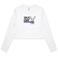 Thumbnail for Turn Up long sleeve crop tee by CBF Clothing