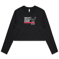 Thumbnail for Turn Up long sleeve crop tee by CBF Clothing