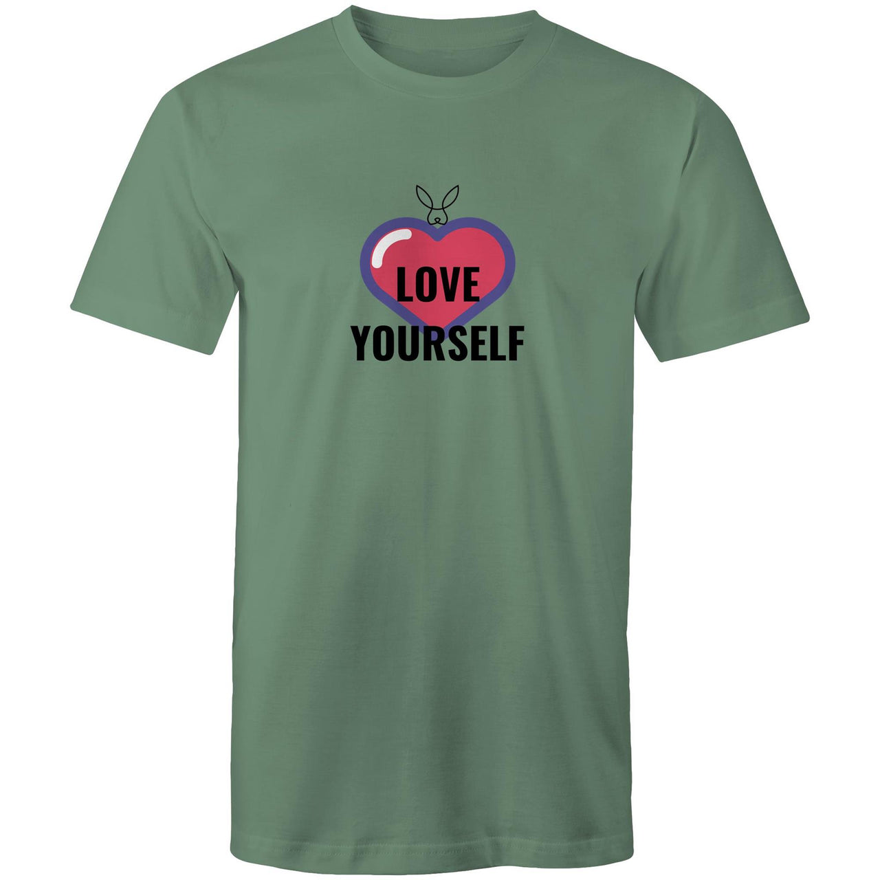 Love Yourself Crew T-Shirt by CBF Clothing Army green