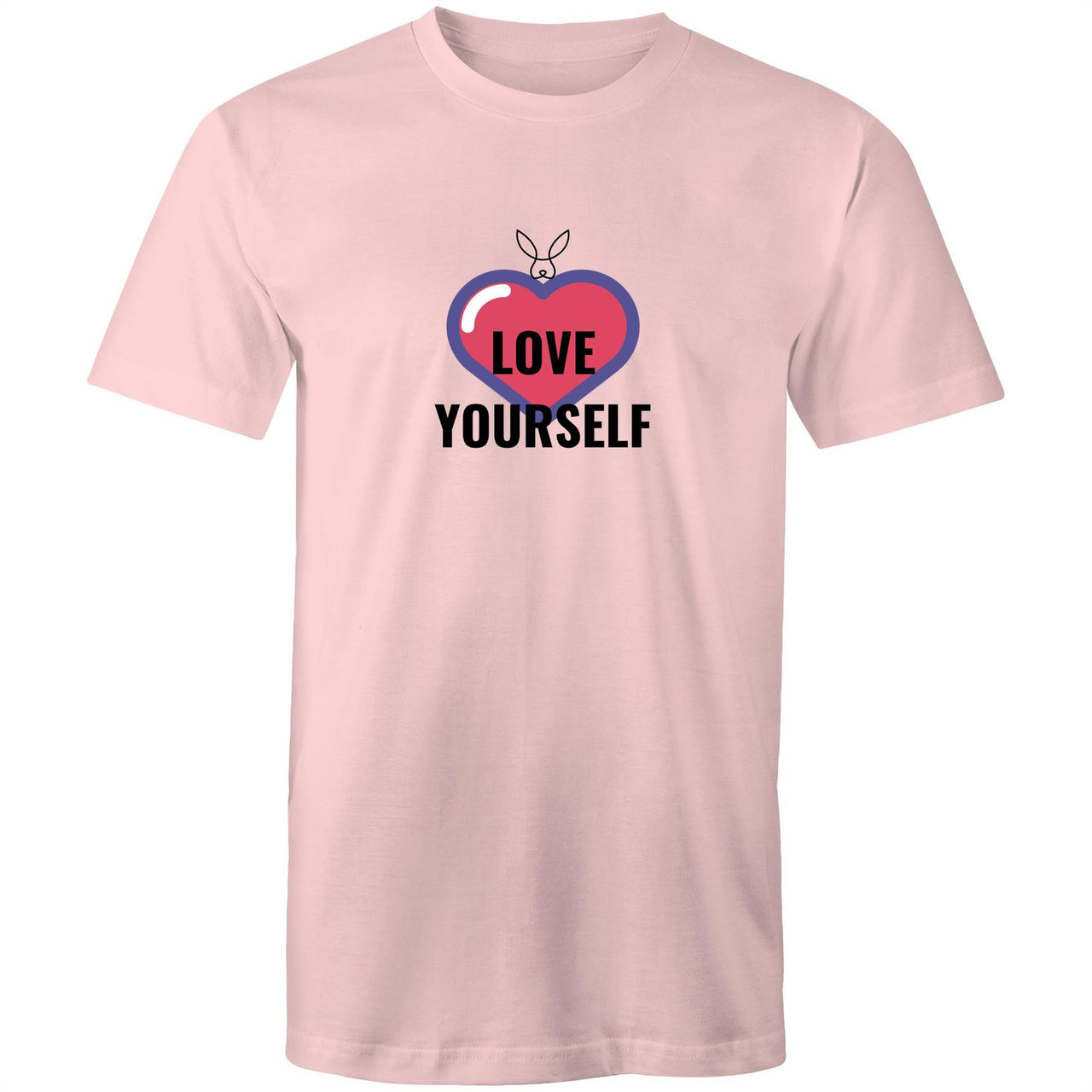 Love Yourself Crew T-Shirt by CBF Clothing Pink