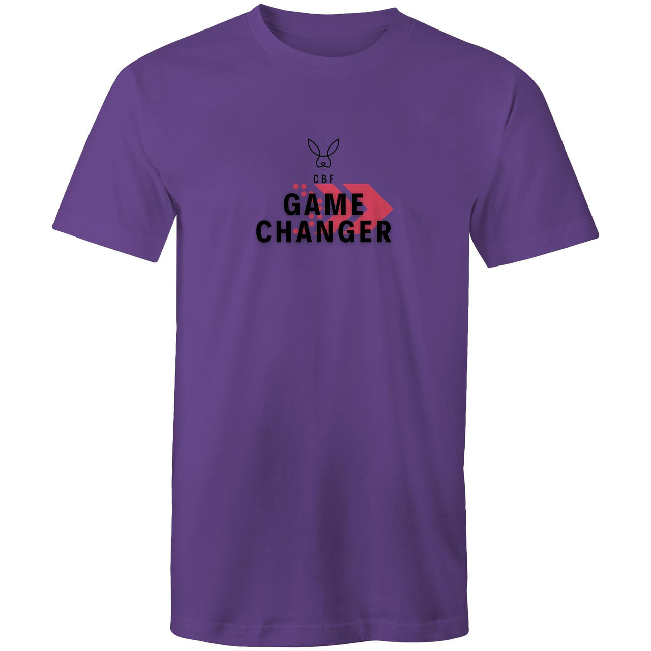 CBF Game Changer Unisex Mens Womens Crew T-Shirt Purple by CBF Clothing